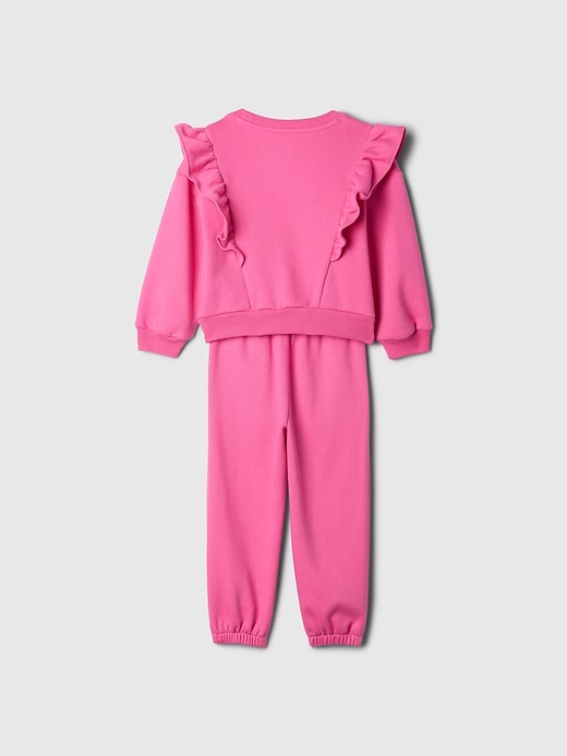 Image number 2 showing, Baby & Toddler VintageSoft Ruffle Logo Sweat Set