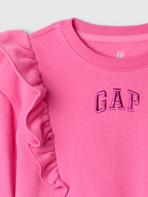 Image number 3 showing, Baby & Toddler VintageSoft Ruffle Logo Sweat Set
