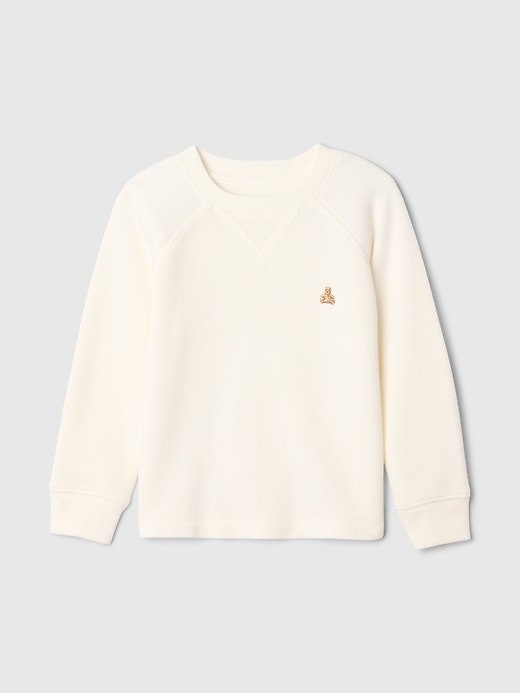 1 of 8 showing, with the color new off white of product Baby & Toddler Textured Raglan T-Shirt