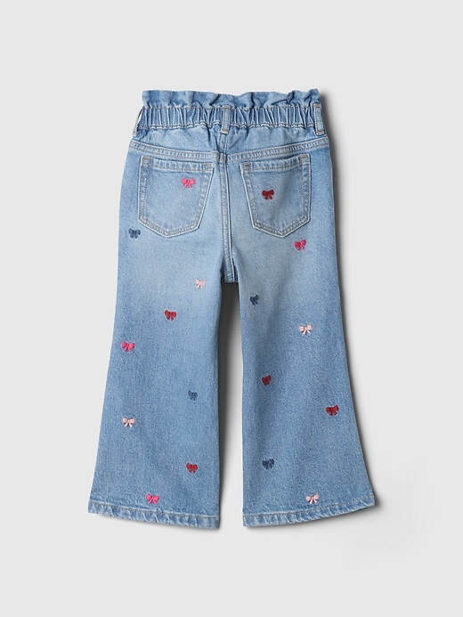 2 of 8 showing, with the color medium wash of product Baby & Toddler Bow Stride Jeans