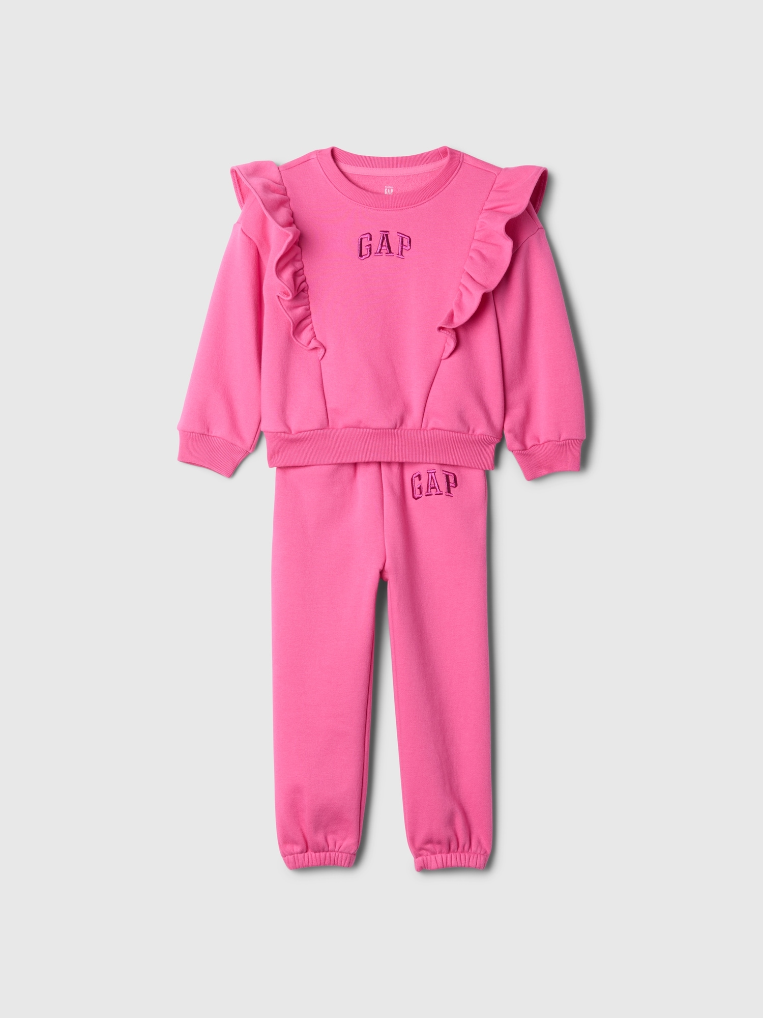 Baby & Toddler VintageSoft Ruffle Logo Sweat Set