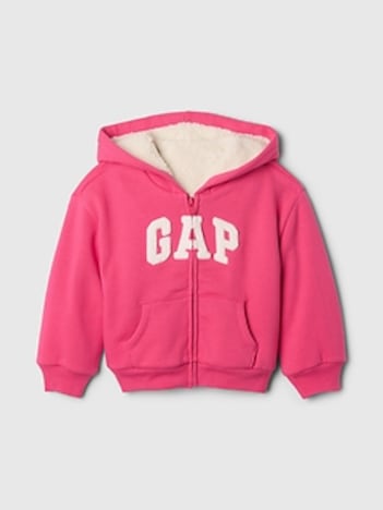 Baby & Toddler Cozy Sherpa Vintage Soft Logo Zip Hoodie