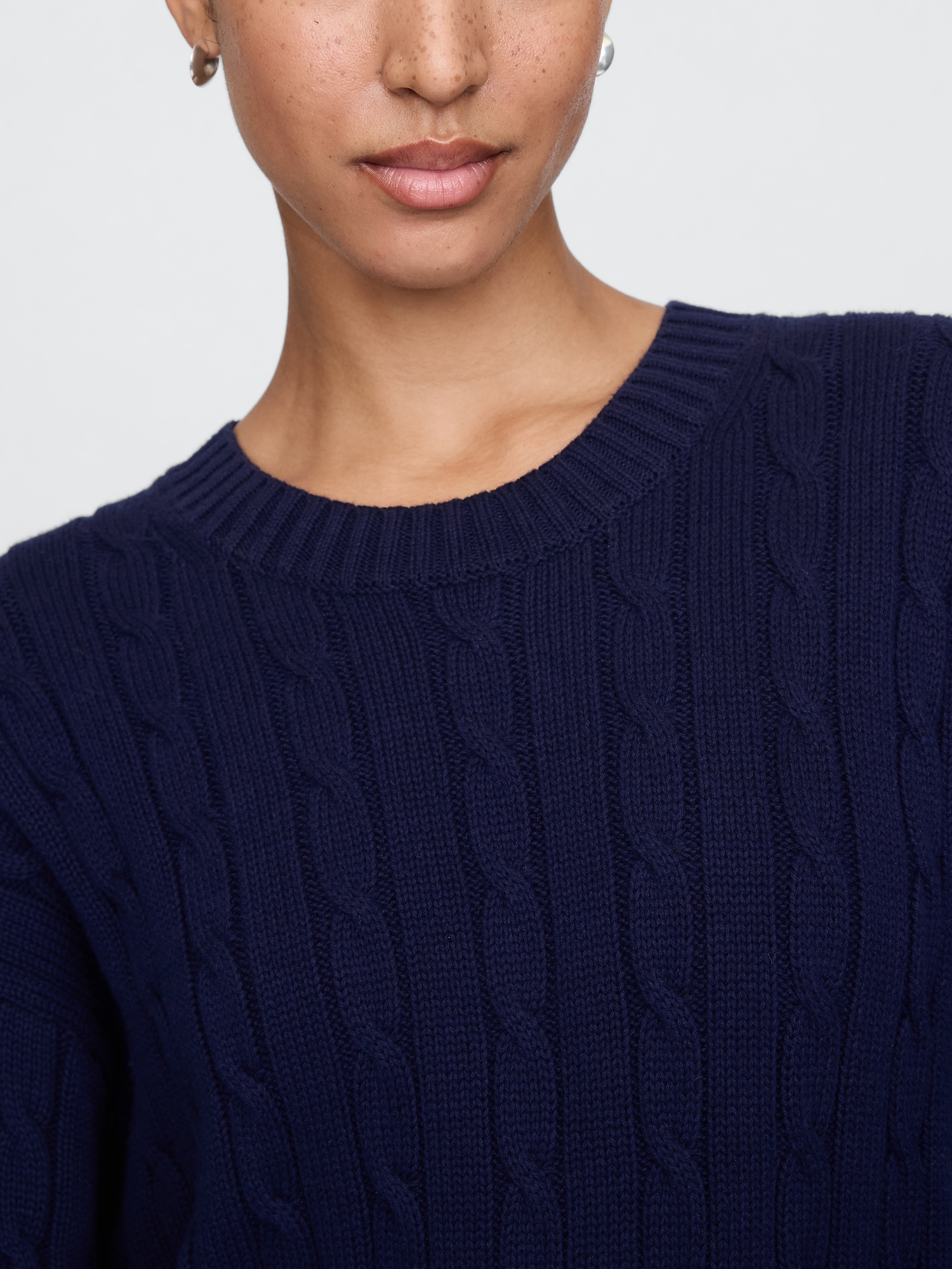 Oversized cable sweater clearance