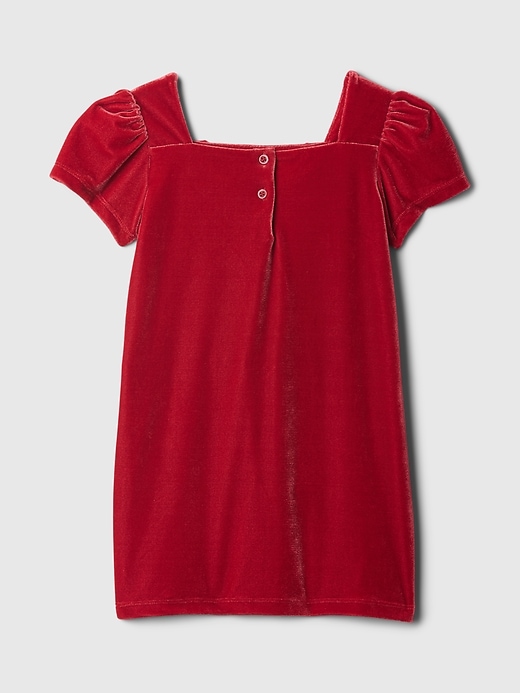 Image number 3 showing, Baby & Toddler Velour Bow Shift Dress