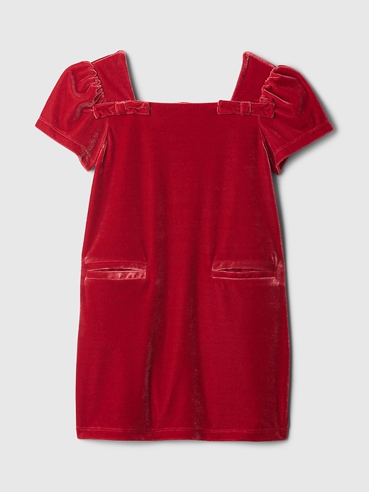 Image number 2 showing, Baby & Toddler Velour Bow Shift Dress