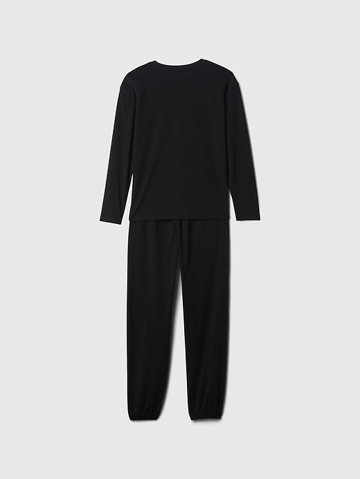 2 of 8 showing, with the color black of product Kids Star Wars Recycled PJ Set