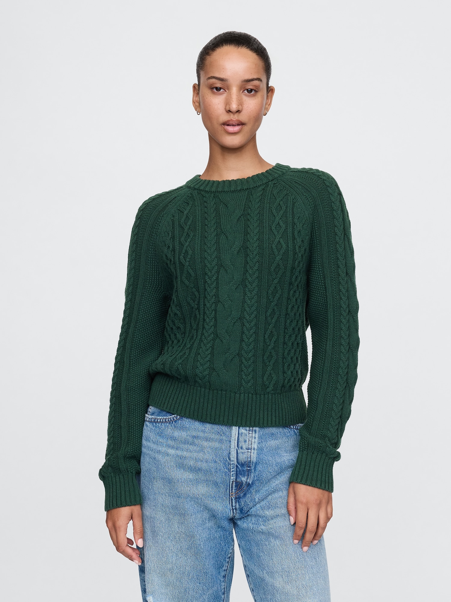 Classic Cable Knit Sweater Gap