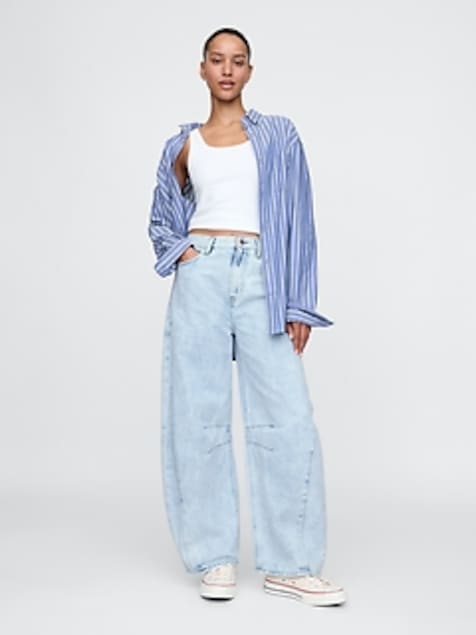 High Rise Horseshoe Jeans