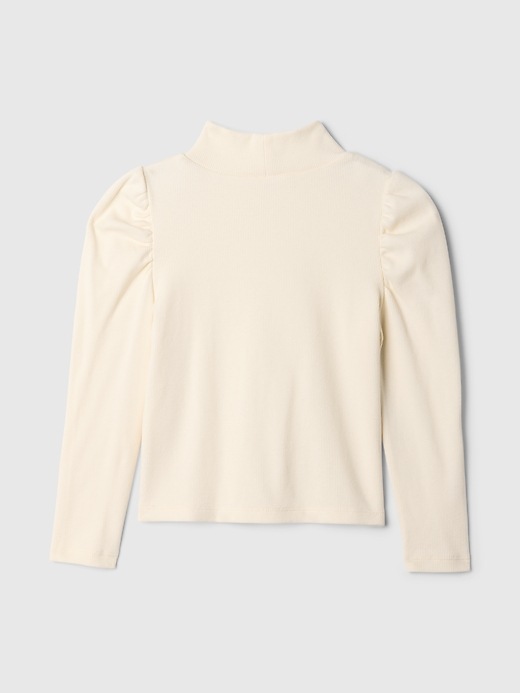 Image number 2 showing, Baby & Toddler Puff-Sleeve Rib Mockneck