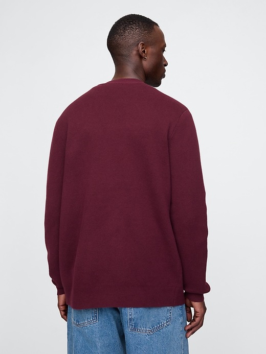 2 of 8 showing, with the color DARK MAROON of product CashSoft Cardigan