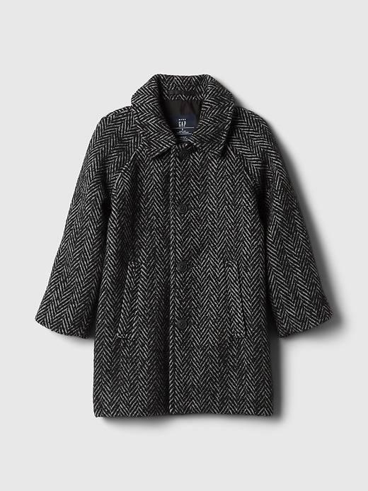 1 of 8 showing, with the color herringbone of product Baby & Toddler Herringbone Tweed Topcoat