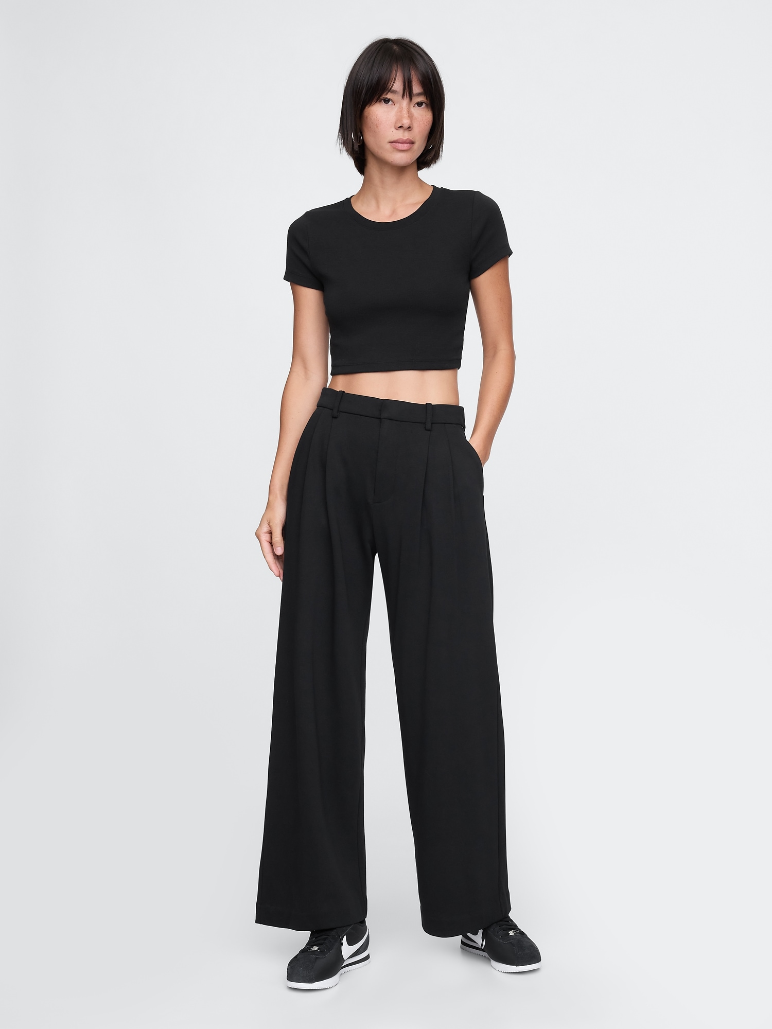 365 High Rise French Terry Sweatpant Trousers Gap