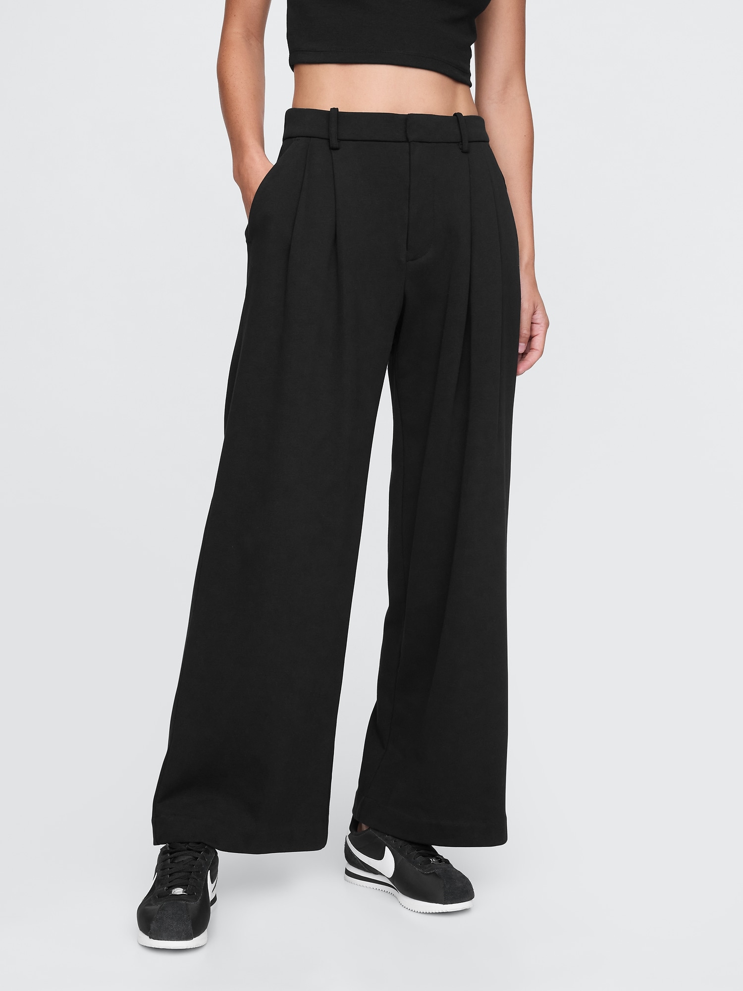 365 High Rise French Terry Sweatpant Trousers Gap