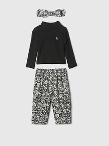 Baby Floral Corduroy Pant Set