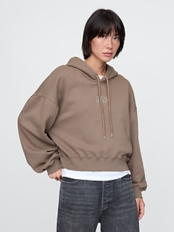 VintageSoft Crop Hoodie