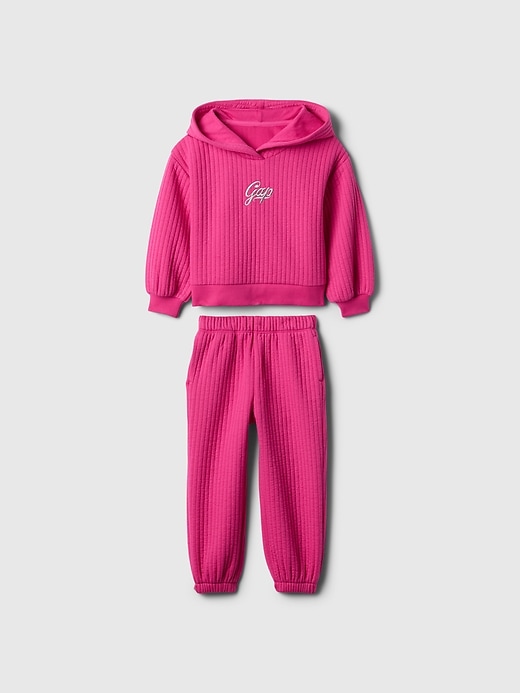 Image number 1 showing, Baby & Toddler Wide Rib Logo Outfit Set