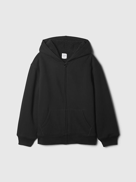 Kids VintageSoft Sherpa-Lined Zip Hoodie | Gap