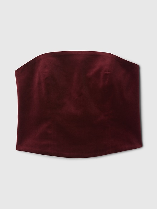 Image number 5 showing, Velvet Cropped Tube Top