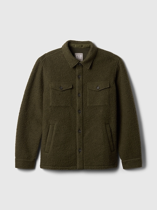 Image number 5 showing, Textured Relaxed Utility Shirt Jacket