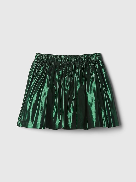 5 of 8 showing, with the color green multi of product Kids Wicked Metallic Pleated Skirt