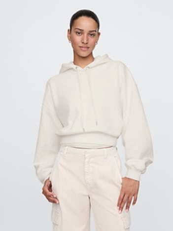 VintageSoft Crop Hoodie