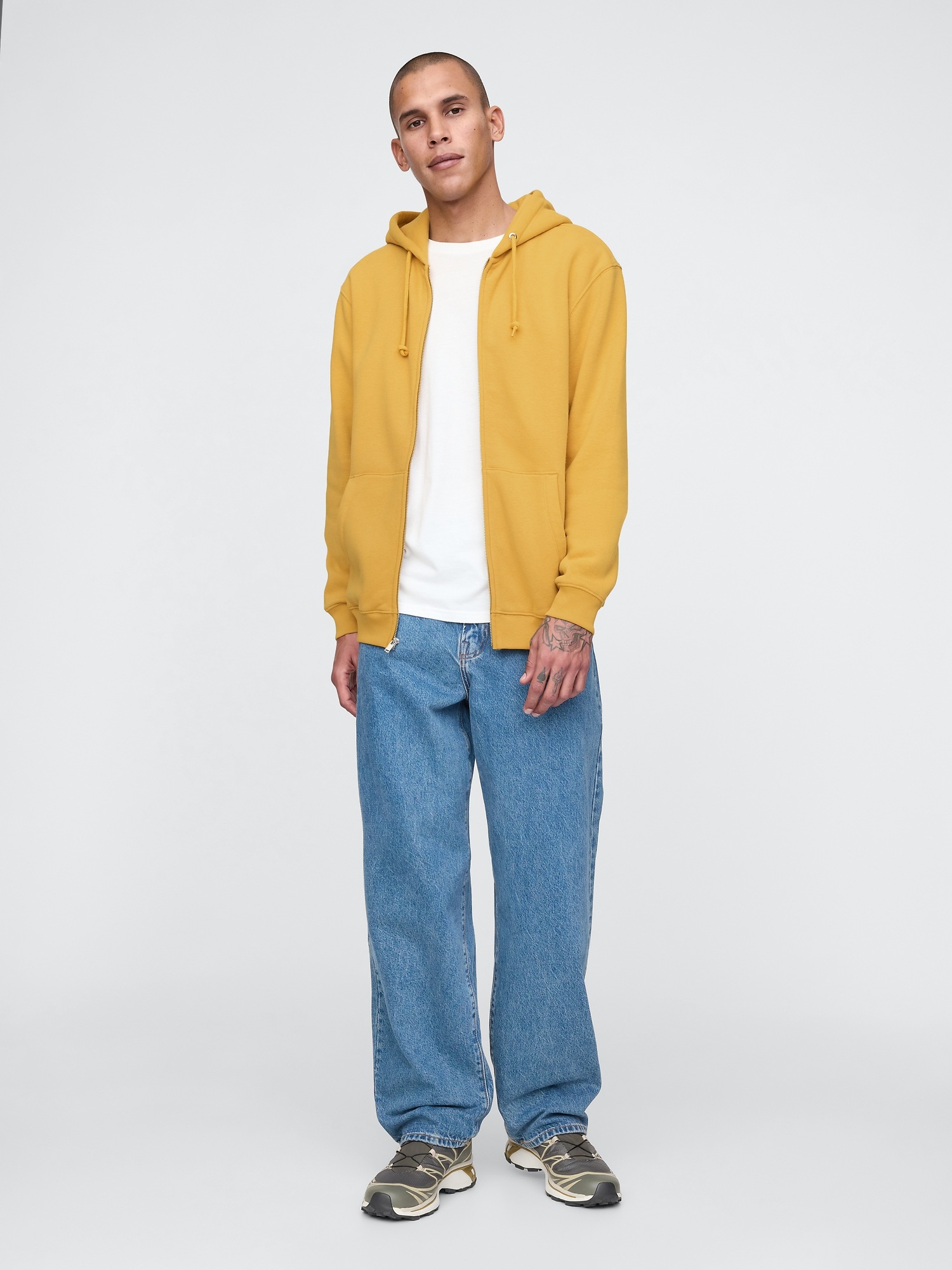 Мужские худи Gap Adult VintageSoft Relaxed Zip — фото 3
