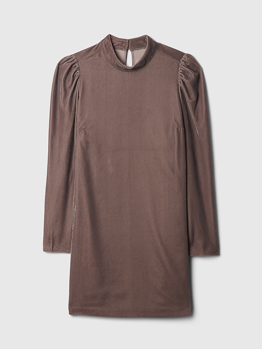 Image number 7 showing, Recycled Velvet Puff-Sleeve Mini Dress