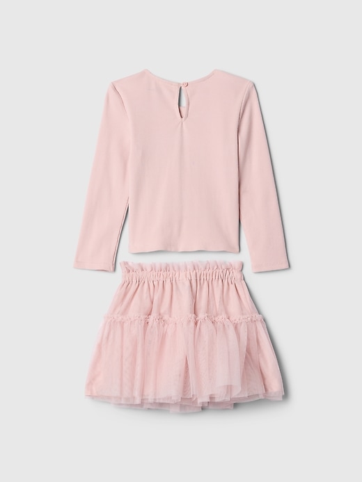 Image number 3 showing, Baby & Toddler Bow Tulle Outfit Set