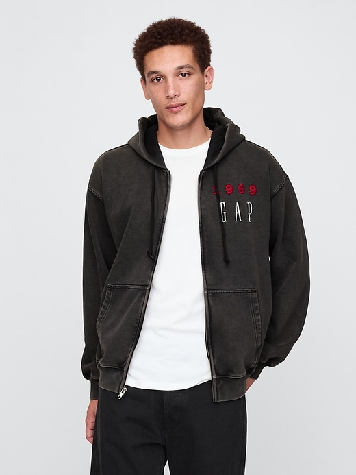 Heavyweight 1969 Logo Full-Zip Hoodie | Gap