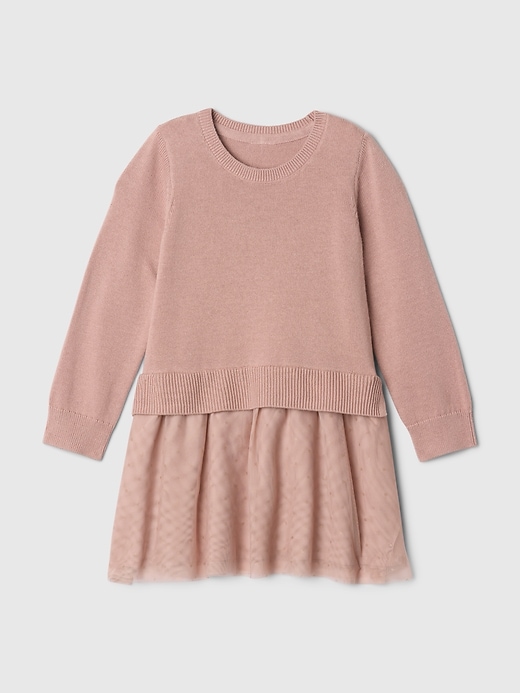 Image number 2 showing, Baby & Toddler 2-in-1 Sweater Tulle Dress
