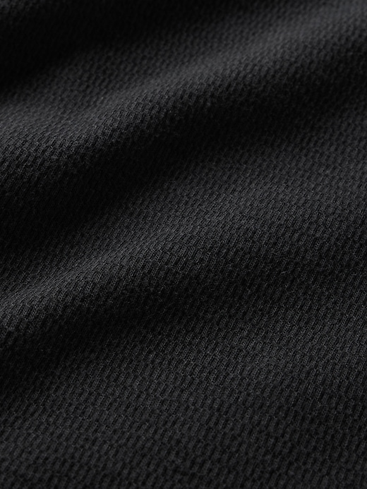 2 of 8 showing, with the color true black of product Kids Waffle-Knit T-Shirt