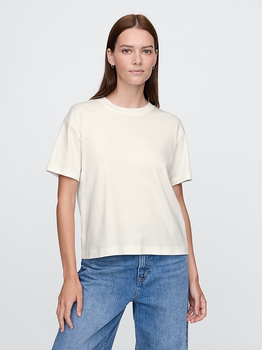 Women's Relaxed Fit Supima® Cotton Knit Shirt in Black