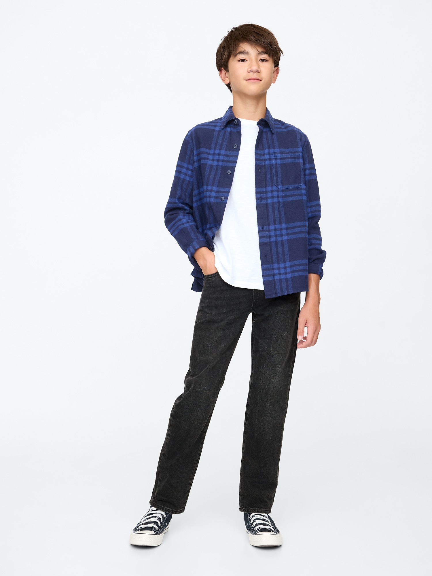 Детские джинсы Gap Kids UltraSoft Uniform '90s Original Straight Jeans