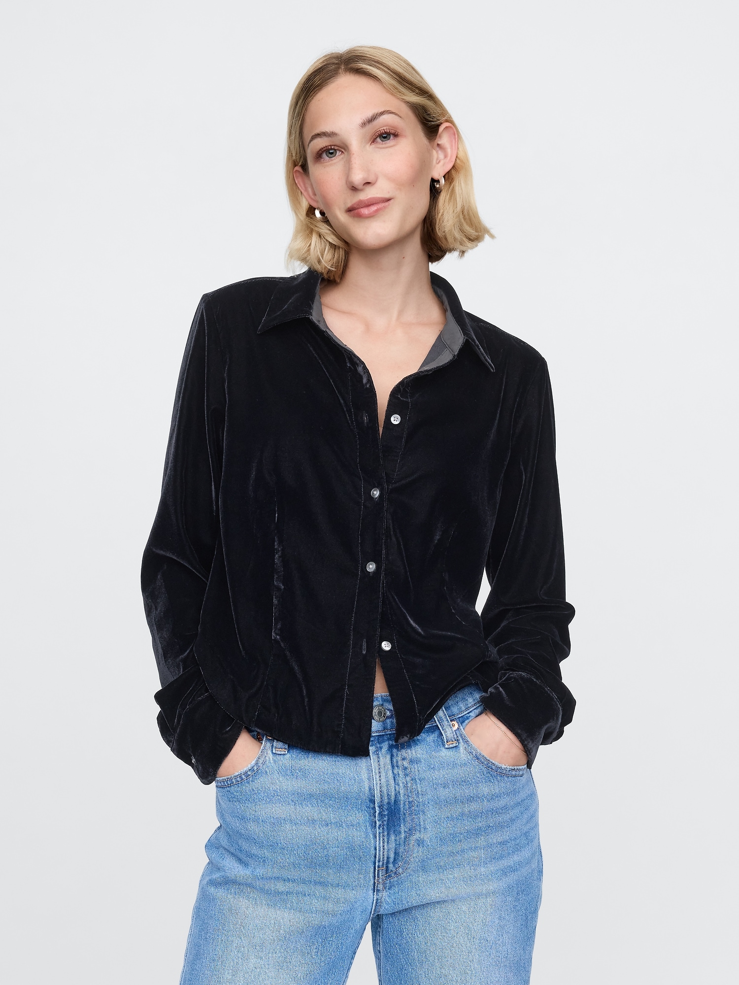 Velvet Shirt Women | Gap