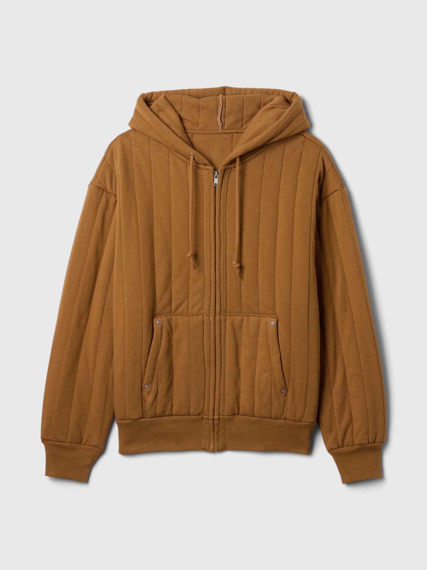 Мужские худи Gap Waffle-Lined Quilted Zip — фото 6
