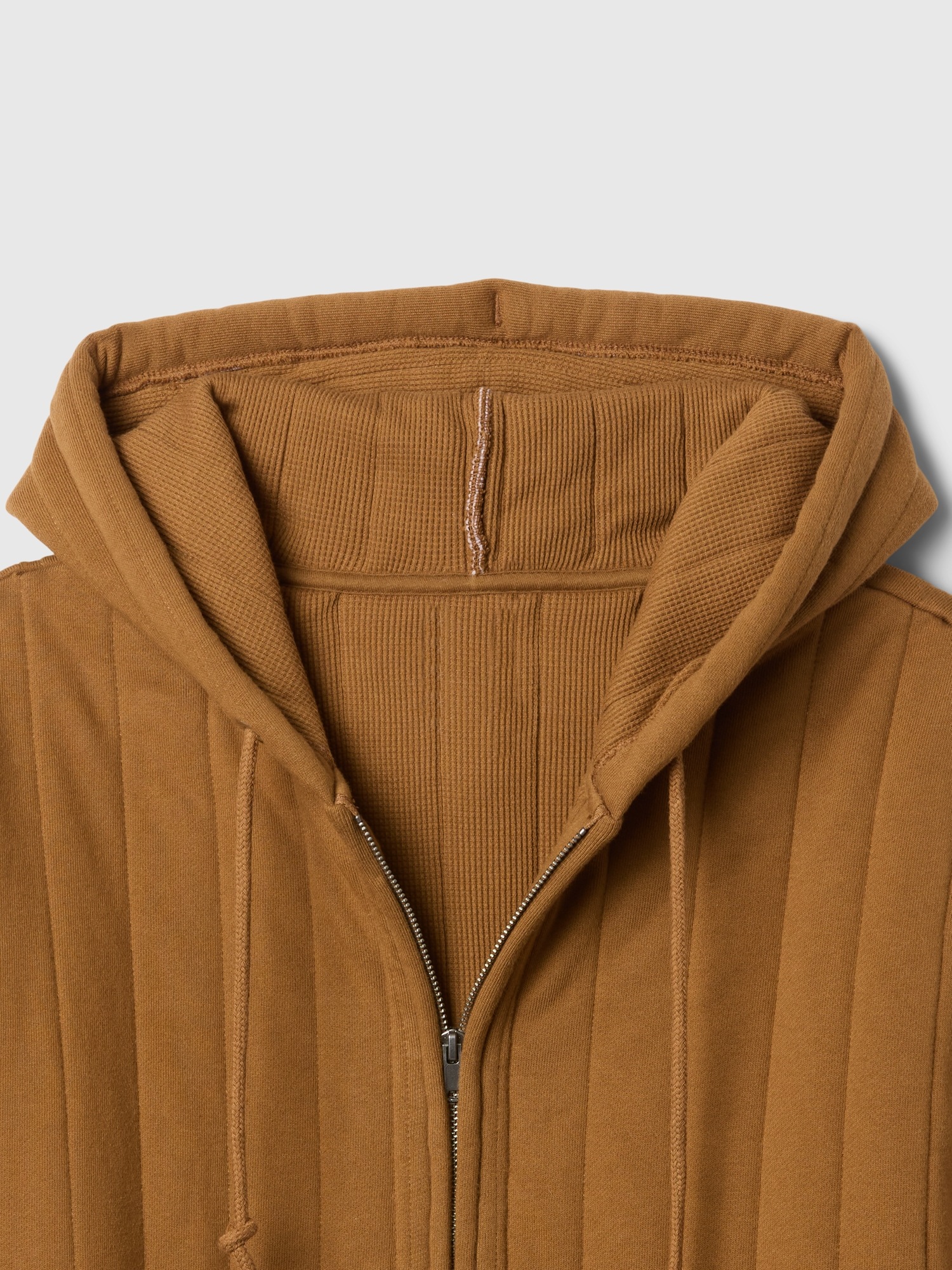Мужские худи Gap Waffle-Lined Quilted Zip — фото 4