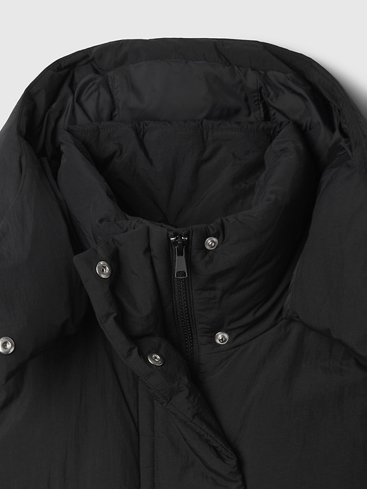 Image number 4 showing, Cropped Duvet Wrap Puffer Vest