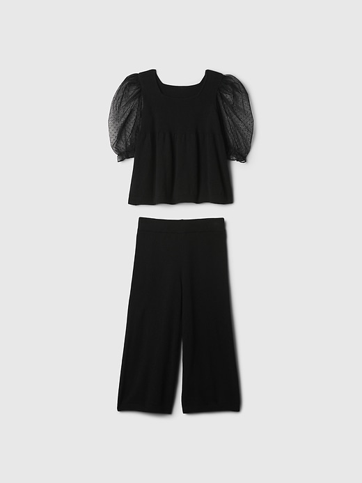 Image number 2 showing, Baby & Toddler CashSoft Puff-Sleeve Outfit Set