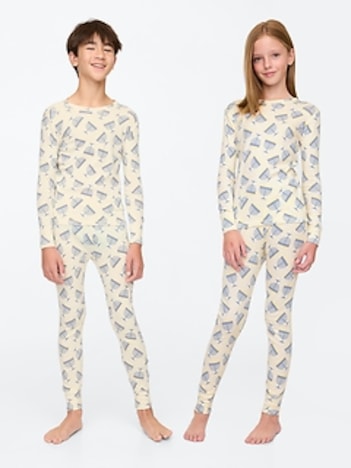 Kids Organic Brushed Cotton PJ Set