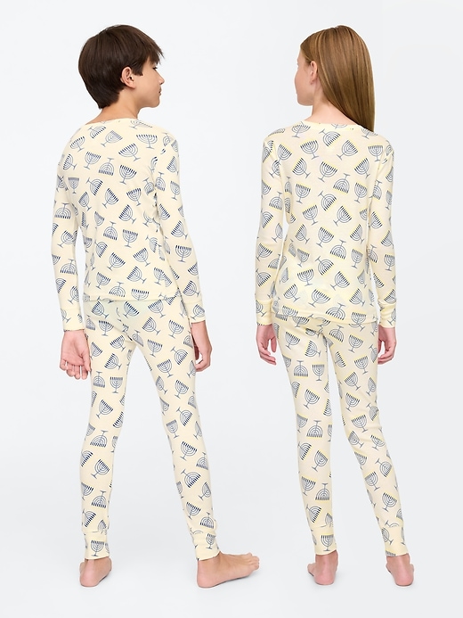 Image number 2 showing, Kids Organic Brushed Cotton PJ Set