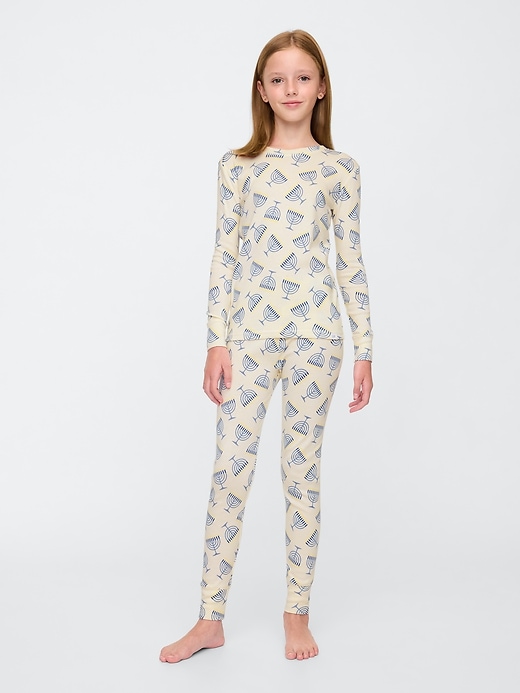 Image number 4 showing, Kids Organic Brushed Cotton PJ Set
