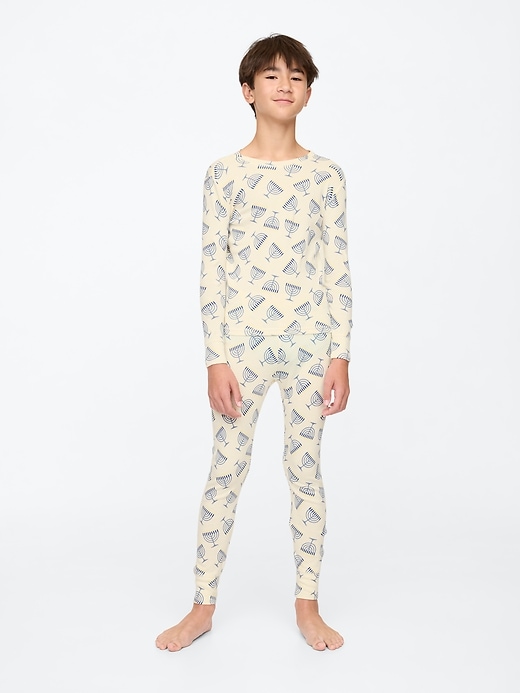 Image number 5 showing, Kids Organic Brushed Cotton PJ Set