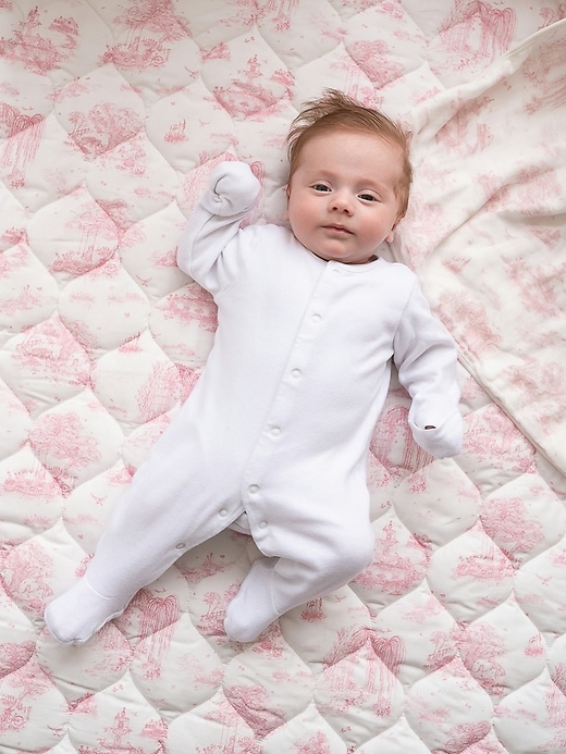 Image number 5 showing, The Gilded Bird Spring Toile Quilted Playmat