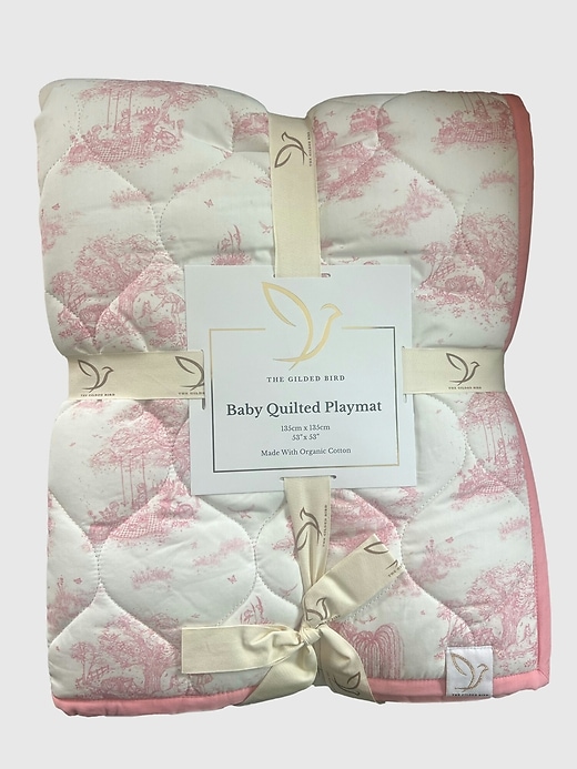 Image number 1 showing, The Gilded Bird Spring Toile Quilted Playmat