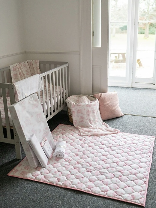Image number 3 showing, The Gilded Bird Spring Toile Quilted Playmat