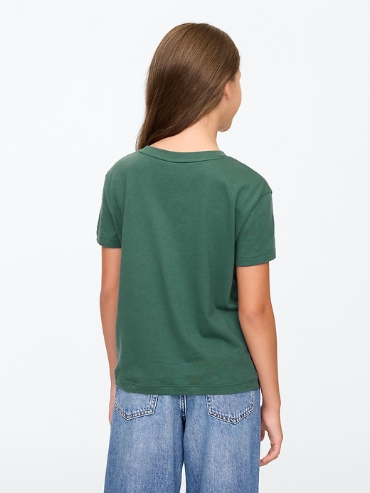2 of 8 showing, with the color moores green of product Kids Vintage T-Shirt