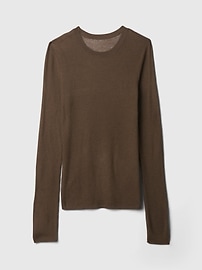 Sheer Rib Sweater