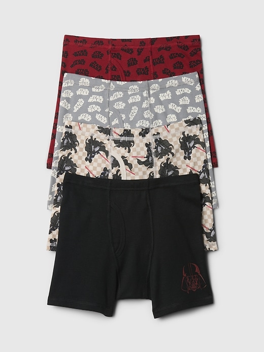 View large product image 1 of 1. Kids Organic Cotton Star Wars Boxer Briefs (4-Pack)