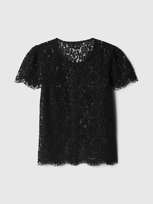 Image number 4 showing, Cap-Sleeve Lace Top