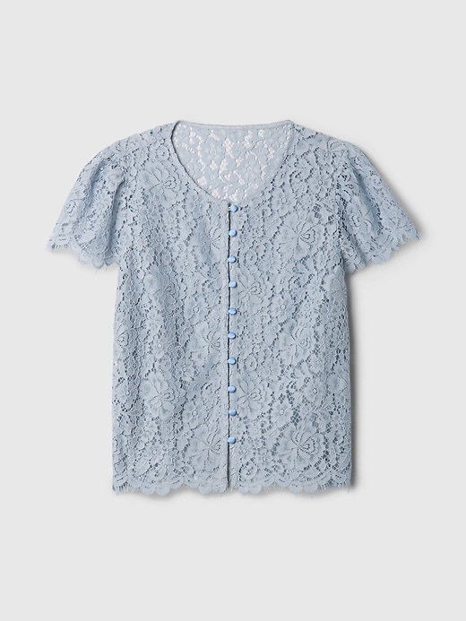 Image number 5 showing, Cap-Sleeve Lace Top